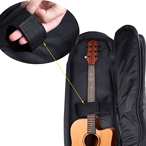 Okllen Housse de guitare acoustique de 104 cm, rembourrage de 0.7 cm d’épaisseur, Noir , Étui de guitare épais et imperméable avec bandoulière réglable et boucle de suspension arrière - Les Beatles, Paul McCartney, John Lennon, RIngo Starr, George Harrison Okllen Housse de guitare acoustique de 104 cm, rembourrage de 0.7 cm d'épaisseur, Noir , Étui de guitare épais et imperméable avec bandoulière réglable et boucle de suspension arrière – Image 6