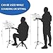 EASTROCK Music Stand Portable Folding Lightweight Metal Sheet Music Holder with Carrying Bag & Clips, Adjustable Height 28
