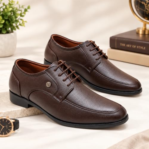 Image of CARLOMAN Genuine Leather Formal Shoes for Men