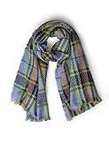 Street One Schal Georgia mit buntem Karomuster und Fransen