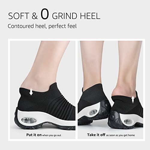 Image of STQ Walking Shoes for Women Slip on Sock Sneakers Non Slip Air Cushion