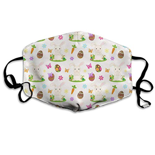 Preisvergleich Produktbild Osterhase Unisex Kreative Mundmasken Waschbar Sicherheit 100% Polyester Komfortabel Atmungsaktiv Gesundheit Anti-Staub Halbgesichtsmasken