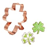 The Fussy Pup Four Leaf Clover Cookie Cutter 4.5 In Copper, Handmade in the USA