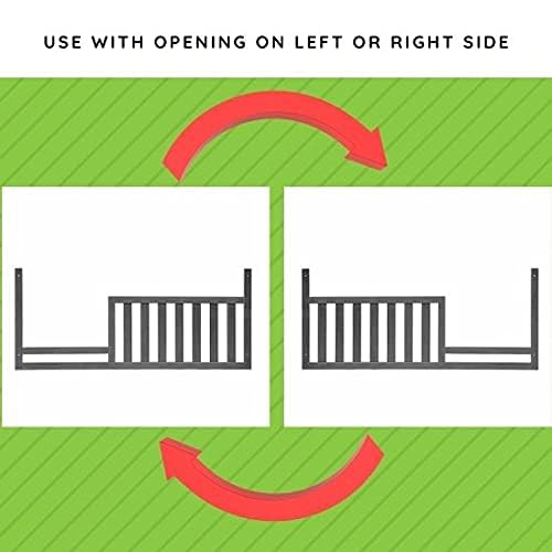 Image of Toddler Bed Safety Guard Rail for Sorelle Convertible Cribs - Solid Wood Rail for Convertible Crib to Toddler Bed Conversion - Safety Bed Rail for Children (Model #148, Weathered Gray)