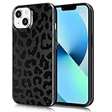 Hsefo Compatible with iPhone 13 Case for Women, Cheetah Printed Leopard-Design Protective Shockproof