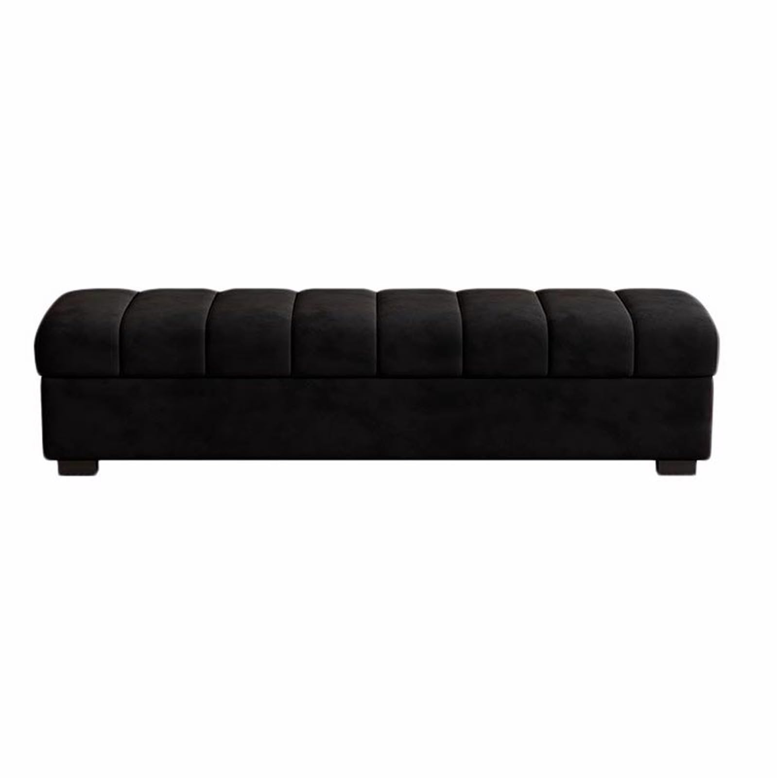Banc de rangement bout de lit avec siège rembourré et coffre intégré pour entrée