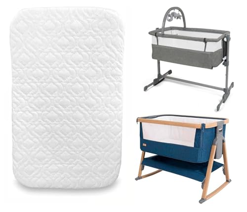 Chicco Next 2 Me - Colchón de cuna para bebé que duerme para niños pequeños, compatible con mesita de noche, suave, acolchado y transpirable (83 cm x 50 cm x 5 cm)