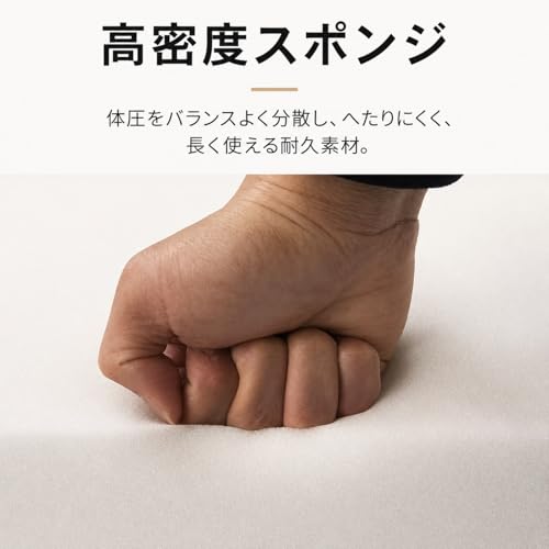 折りたたみマットレス セミシングル 90×200cm 厚さ10cm 麻生地 高密度スポンジ ごろ寝マット カバー洗える コンパクト収納 来客用 簡易マットレス オフィス仮眠・車中泊・キャンプ用 ダークグレー/ブルー/イエロー(Blue) [3]