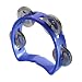Stagg TAB-MINI/BL Plastic Cutaway Mini Tambourine with 4 Jingles - Blue