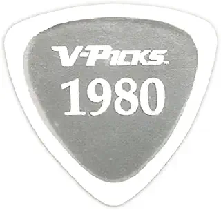 V-Picks エレキギターピック アメリカ製 滑り止め 速弾き トライアングル 1980シリーズ 2.75mm 1枚入り (1980 透明)