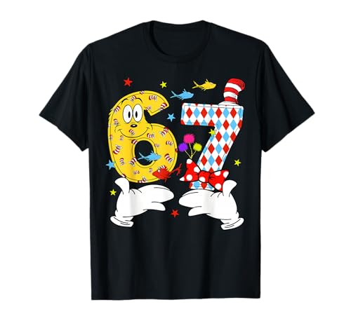 6 7 Meme Hands Six Seven Read Reading Day Book Lovers Kids T-Shirt