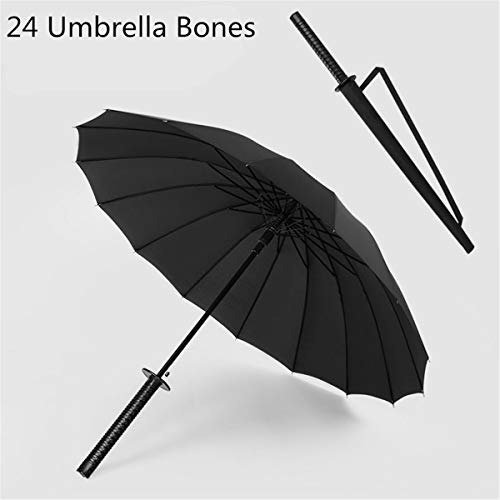 Huyiko - Paraguas largo estilo samurái, ninja, catana, japonés, e