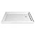 DreamLine SlimLine 36 in. D x 54 in. W x 2 3/4 in. H Right Drain Double Threshold Shower Base in White, DLT-1036542