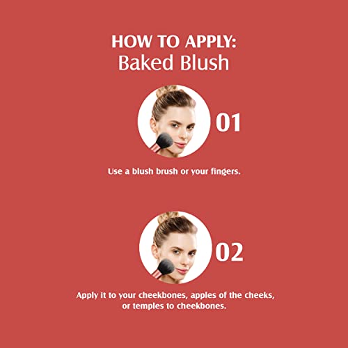 Image of Glam21 Baked Blusher | Highly Pigmented, Long Lasting | Illuminating Glow Finish | Smooth & Blendable Texture |Stays up to 8 hours | For All Skin Types | 6gm | Shade-10