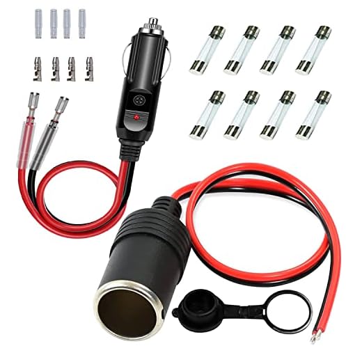 GTIWUNG Clavija Hembra Tipo Mechero, Tomas de Mechero Hembra, Enchufe Hembra 12V, Cable Mechero 12v, Enchufes de Mechero Coche