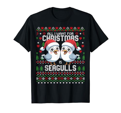 All I Want For Christmas Seagull Ugly Xmas �Z�[�^�[ �J���� T�V���c