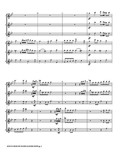 Sonata from Die Bankelsangerlieder Score & Parts pour ensemble de cuivres