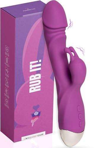 MySecretCase Rabbit Vibratoen für Frauen 21cm Vibratorensets für Frauen Klitoris G Punkt Vibratioren Squirten 10 Vibrationsmodi Vibratorensets für Paare Dildo Vibrator Großer Dildo