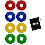Micro Gainz - Juego de discos de peso fraccionales estándar de 1 pulgada con agujero central de 1 pulgada,