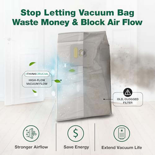 6 Valet & VacuMaid Vacuum Bags Compatible with AstroVac, Part # HPB2HPK & HPB2H, Fits Models: H1P, P70, SR36, SR38, SR52H, ATQ300, GV30, GV50, GV30PRO & GV50PRO - by Think Crucial (6 Pack) by Think Crucial - Used condition - Image 4