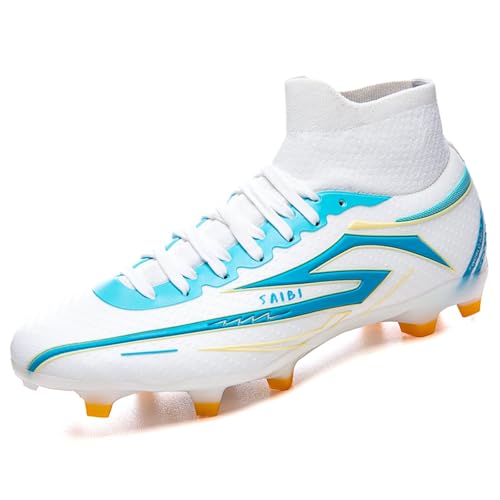 SFHKMJ Unisex High-Top Soccer Cleats - Breathable Athletic Football Boots
