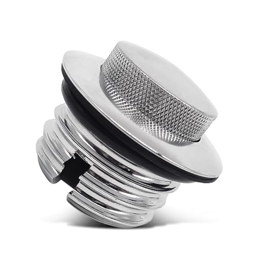 Bouchon de réservoir pop-up argenté en aluminium usiné pour Harley Softail 2018-2024