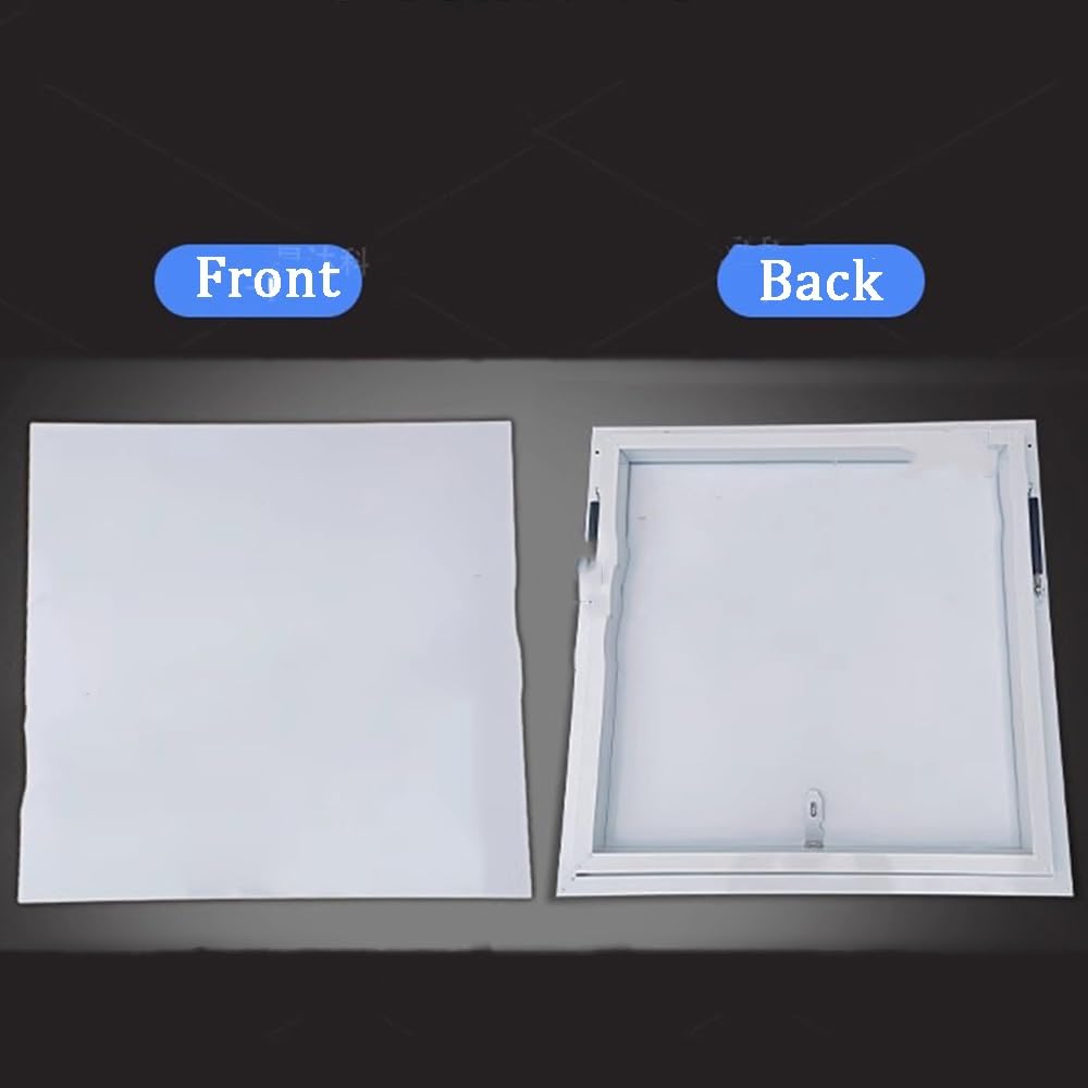 WIGING Trampilla De Acero Galvanizado para Ático Sótano Escaleras Tapa De Salida con Amortiguador De Gas, Impermeable para Ático Tapa De Trampilla para Patio(100x80x7cm)