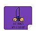 Just Oranges with Eggplant Funny Drawing Cleaning Cloth Screen Cleaner 2pcs Suede Fabric