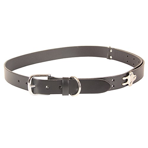 Col. Littleton Leather Adjustable No.1 Belt with Nickel Buckle | Large/Black