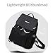 Farcauo Backpack for Women Small Travel Backpack Purse Cute Lightweight Back Pack Black Nylon Small Purses
