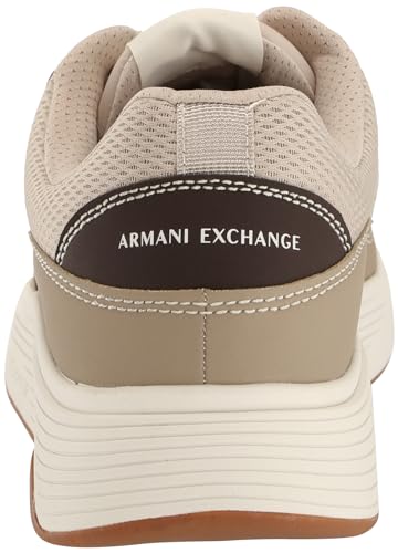 Armani Exchange Men's Chunky Sole Leather & Mesh Lace Up Sneaker3