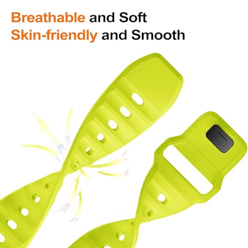 Image of ACM Watch Strap Slide 42mm 44mm 45mm 46mm 49mm Sports Silicone Belt compatible with Fire-Boltt Visionary Bsw046 Smartwatch Breatheable Band
