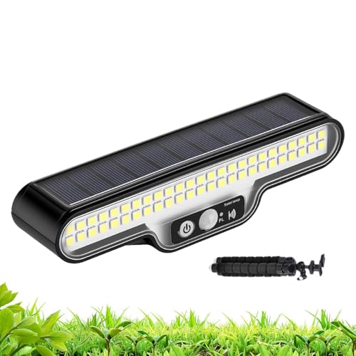 Lámparas solares de pared con detección de movimiento exterior y encendido automático 1