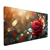 【MATERIALES CUIDADOSAMENTE SELECCIONADOS】：La cómoda tela de la superficie está hecha de fibras de poliéster con una superficie lisa y microtexturizada. Tecnología de impresión avanzada, la imagen es clara, de color brillante. La tecnología de borde cosido profesional evita eficazmente que la alfombrilla se desgaste, se deforme y se caiga