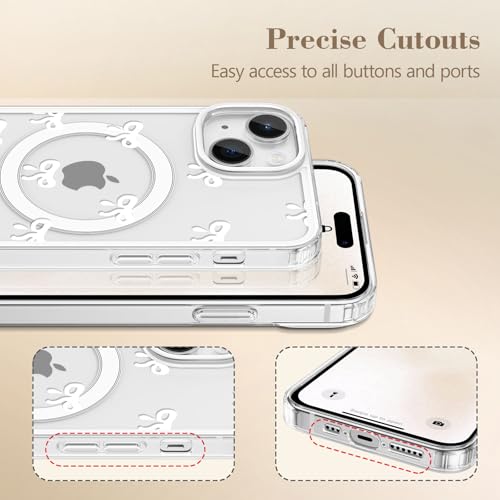 Coque iPhone 15 MagSafe blanche coque de protection polycarbonate durable - 6