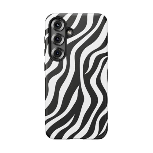 Coque Samsung S25 rigide mate zébré noir et blanc pour habiller votre smartphone