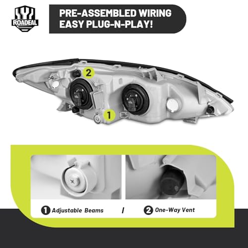 2005-2006 Toyota Camry Headlight Assembly with Bulbs Included - Image 5