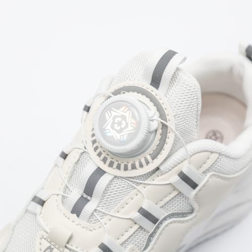 Buty Dziecięce Chłopców Dziewczynek Trampki Sneakers Halowe Sportowe Do Biegania Na Czas Wolny Outdoorowe Shoes Biały 37