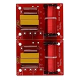 Enwye 2 PCS D234 2-Wege-Lautsprecher-Crossover, High-Fidelity-Home-Audio-Crossover-Netzwerk, 80 W Leistung, 4–8 Ohm Impedanz für 6 Zoll unter Treiber