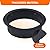 30 inch Inner Fire Pit Ring, Outdoor 2.5MM Steel Firepit Ring 36 inch Outer Large Bonfire Fire Pit Insert Round, In-Ground Fire Pit, Outside Wood Burning DIY for Camping Garden Patio