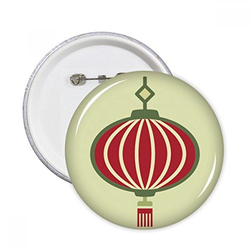 Badge bouton rond lanterne chinoise L décoration pour vêtements