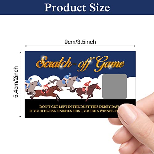 Horse Race Scratch Off Cards 50 Unidades Juego de Mesa miniatura 3