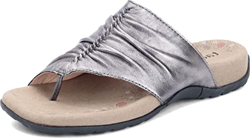 Taos Footwear Women's Gift 2 Pewter Sandal 9 M US