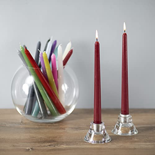 Candwax 8 Inch Taper Candles Set Of 4 - Dinner Candles Dripless - Tall Candles Long Burning Perfect For Dinner, Party Or Wedding Candles Decor - Bordeaux Candles #TOP5