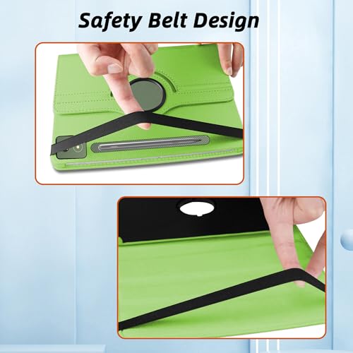 Image of TGK 360 Degree Rotating Flip Cover Case for Moto Pad 60 Pro 12.7 inch 2025 Release Tablet (Green)