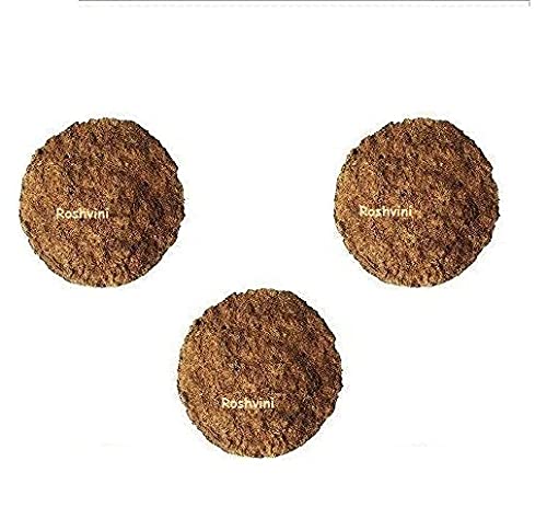Roshvini Organic and Pure Cow Dung Cake Gobar ke Kande/Upla for Pooja, Hawan Religious Use Pack Of 3 || WSG-68565