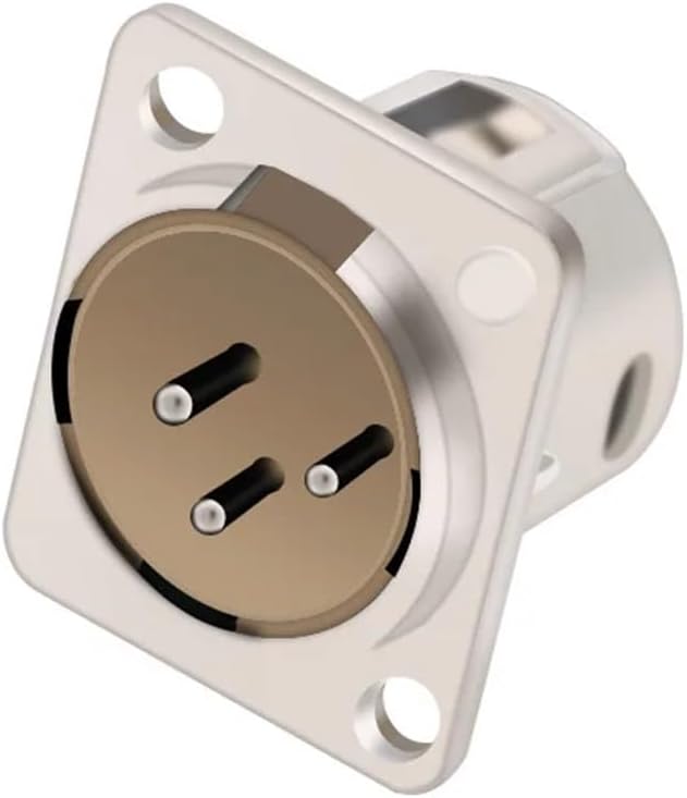 10pcs 3Pins Male Jack Socket Microphone Cable Terminal Wiring Connectors(Red)