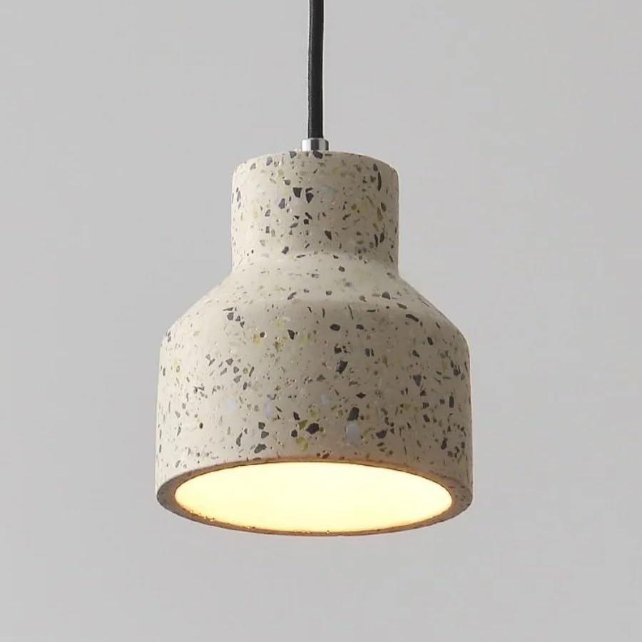 Suspension LED en pierre grise : la solution déco loft industriel