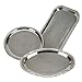 Nickel-Plated Metal Serving Trays
