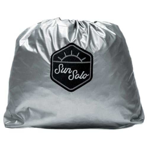 SunSolo Car Cover for SUV & Crossover – Quick-Deploy, UV & Water-Resistant 600D Nylon, Compact Foldable Sun & Outdoor Cover, Patented Easy On/Off, Designed in USA